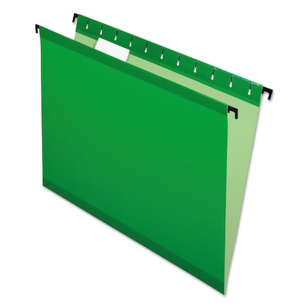 Pendaflex SureHook Hanging Folders, Letter Size, 1/5-Cut Tab, Bright Green, 20PK 6152 1/5 BGR